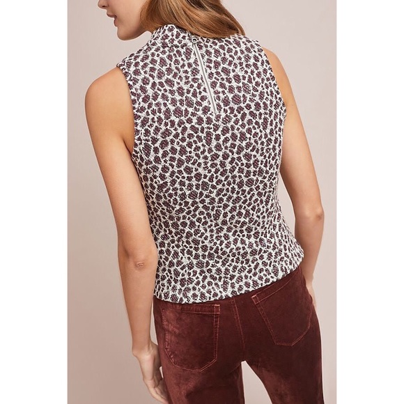 Anthropologie Top Leopard Animal Print - Picture 2 of 3